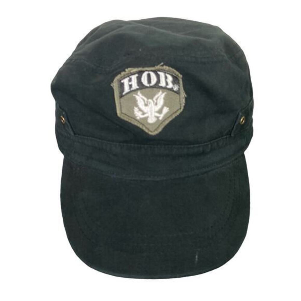 Vintage Blues Style Fitted‎ Cap Black Womens Adjustable with Star Accent